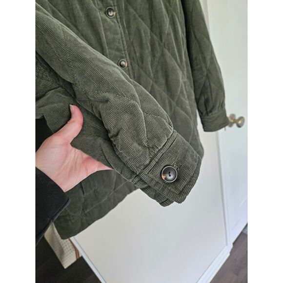 Trovata Women's Olive Green Thyme Quilted Betty Jacket Size Medium - Picture 5 of 11